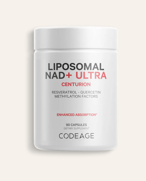 Codeage Liposomal NAD + Liposomal Resveratrol - Quercetin Methylation Factors Supplement