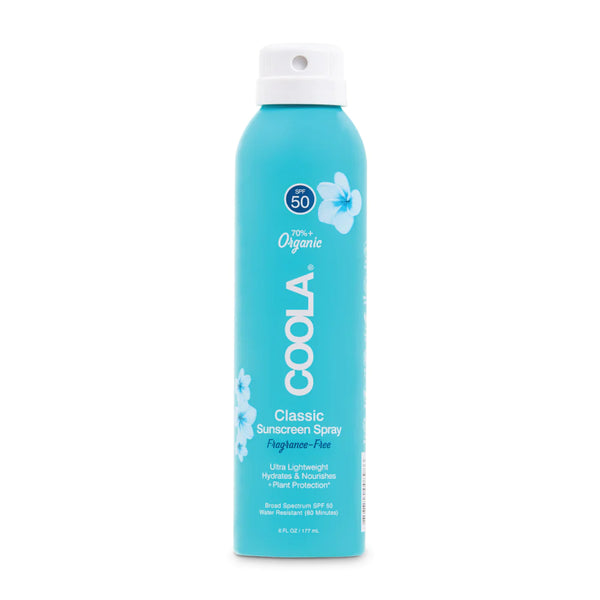 Coola Classic Organic Sunscreen Spray Fragrance-Free BS SPF50