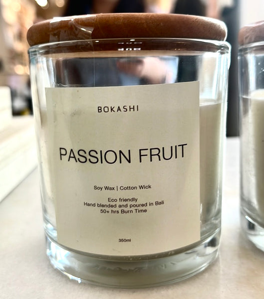 Bokashi Passion Fruit Scented Candle