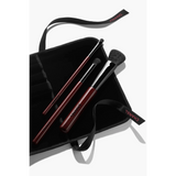 CHANEL LES PINCEAUX ROUGE NOIR 3 PROFESSIONAL MAKEUP BRUSHES Limited Edition