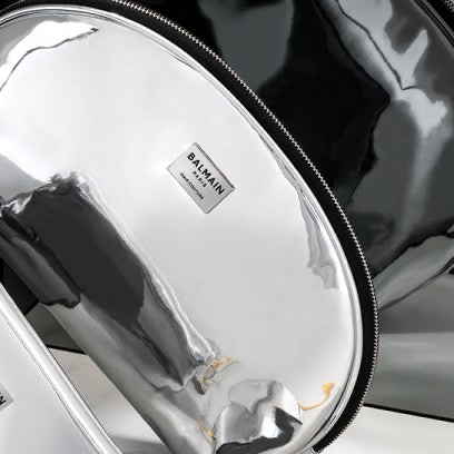 BALMAIN Hair Couture Silver Pouch