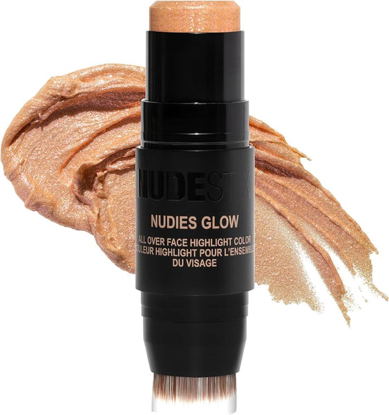 Nudies Glow Highlighter Stick w/Blending Brush