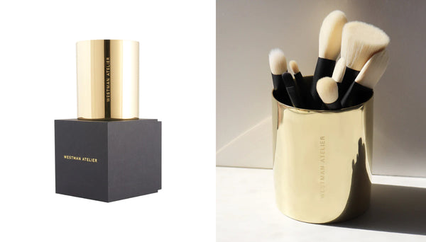 Westman Atelier x Skultuna Guld Kuppen Brush Holder