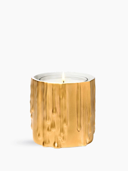 Diptyque Gold Melted Wax Candle Holder