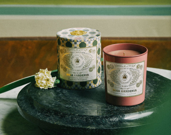 Santa Maria Novella ROSA GARDENIA Scented Candle Firenze 1221 Edition