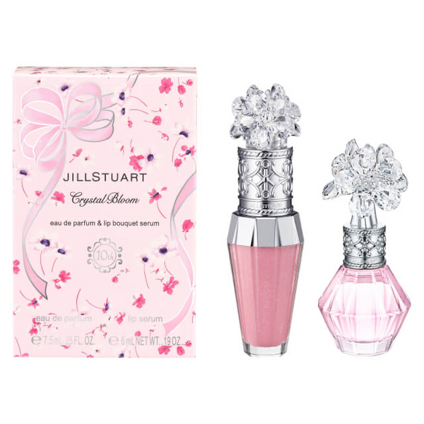 Jill Stuart Crystal Bloom Eau De Parfum & Lip Bouquet Serum Set