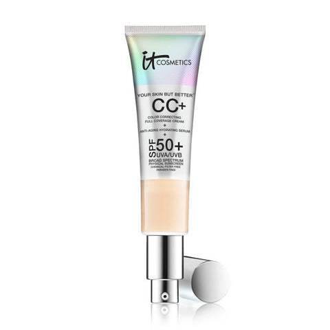 IT Cosmetics Your Skin But Better CC+ Color Correcting Full Coverage Cream + Anti-Aging Hydrating Serum SPF50+ UVA/UVB